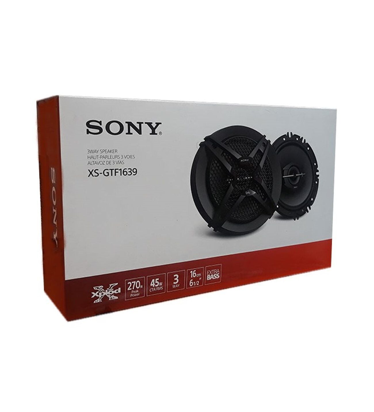 Sony Xs-Gtf1639 270 Watt 16 cm 3 yollu Yuvarlak Oto Hoparlör Takımı