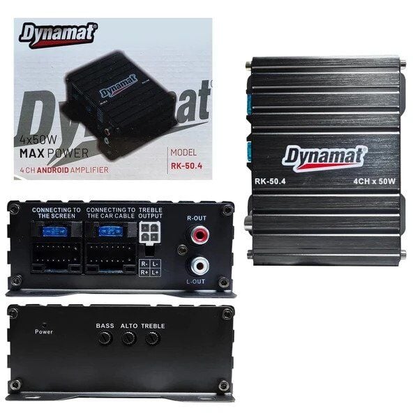 DYNAMAT RK-50.4 Mini Android Multimedya Anfisi 4X50 Watt