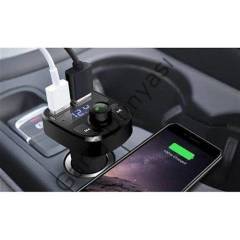 Torima X8 Fm Transmitter BT/USB/MP3/MicroSD Kart Çakmaklık Girişli Kablosuz Müzik Çalar Araç Kiti
