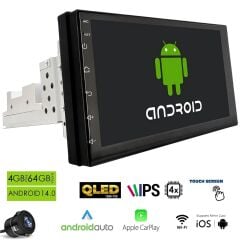 Dynamat RK-4007 Android Double Single Dın 7 i̇nç 4+64gb 4 Çekirdek Android 14