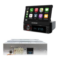 SOUNDWAY SW-10600 Android İndash Teyp 7 İnç 2+64GB Android 14 BT USB SD HD FM Mirrorlink Carplay