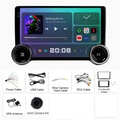 Navigold Stonex Universal Diamond 2K Android Çift Düğme 4+64GB CarPlay Android Auto QLED DSP Wi-Fi