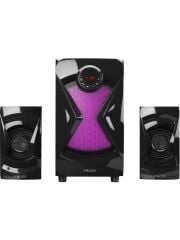 Mikado MD-370BT 38W Siyah BT/AUX/USB/FM/LED Işıklı Multimedia Speaker 2+1 Ses Sistemi