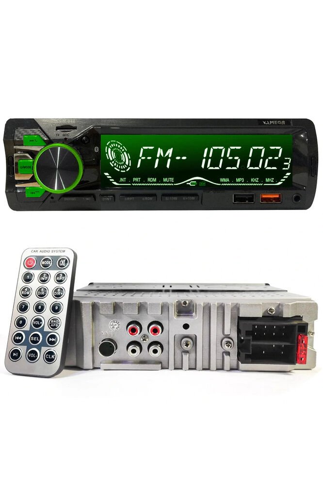 Mega Vm-946 Oto Teyp 4x60 Watt Bluetooth Büyük Ekran 2xusb Sd Fm Aux 7 Renk Ekranlı