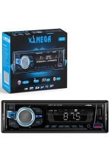 Mega Vm-410 Oto Teyp 4x60 Watt Bluetooth 2xusb Sd Fm Aux 7 Renk Ekranlı