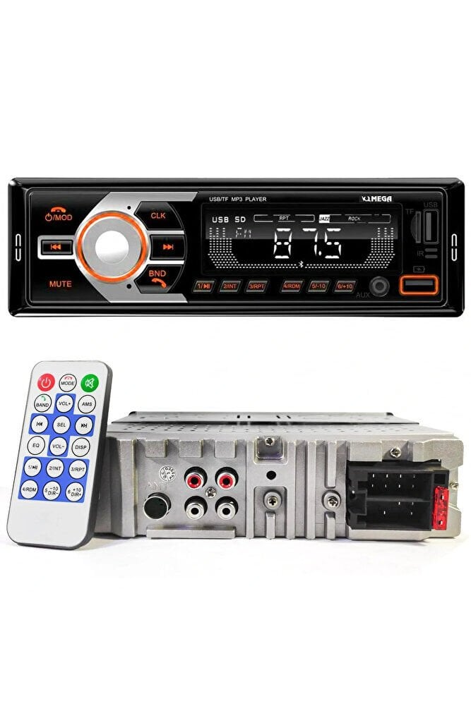 Mega Vm-420 Oto Teyp 4x60 Watt Bluetooth 2xusb Sd Fm Aux 7 Renk Ekranlı
