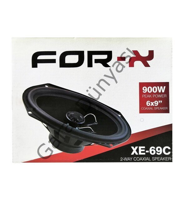 For-X XE-69C 6''X9'' 900 Watt 4 Ohm 2 yollu Oval Hoparlör takımı