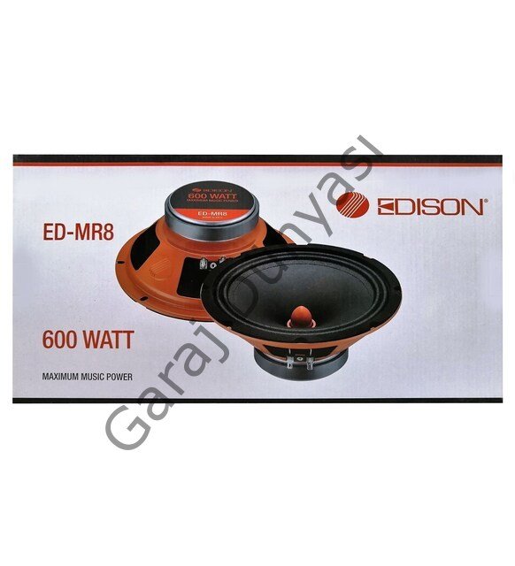 Edison ED-MR8 Profesyonel 20Cm Midrange Kapaklı Hoparlör takımı 600Wat