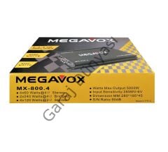 Megavox MX-800.4 4 Kanal 5000 Watt 4x60 Rms Stereo Amfi