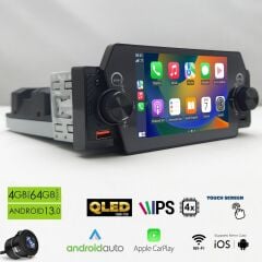 MEGAVOX MGX-5101 Android Double Single Dın 5 İnç 4+64GB BT/USB/DSP/FM/GPS/Carplay