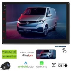 MEGAVOX MGX-702 Android Double Dın 7 İnç 2+32GB BT/USB/GPS/Radyo/IPS Ekran/Geri Görüş Kamerası