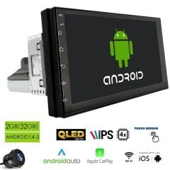 MEGAVOX MGX-703 Android Tek Dın 7 İnç 2+32GB BT/USB/GPS/Radyo/IPS Ekran/Geri Görüş Kamerası