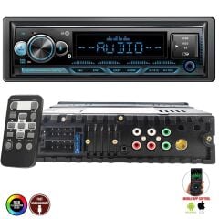 MEGAVOX MGX-X500 DSP Oto Teyp 4X60 Watt Bluetooth Mobil Aplikasyon Usb Fm Aux 7 Renk Ekranlı