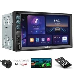 Harward HR-G756 7 İnç Double Teyp 4*60W/BT/USB/SD/AUX/Mirror Link/Dokunmatik Ekran/Kumanda