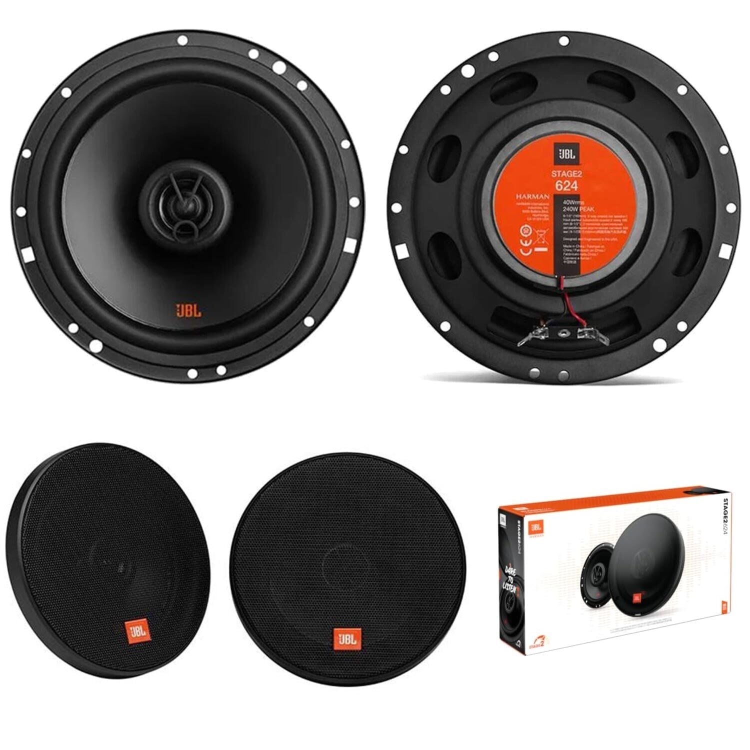 JBL STAGE2 624 Koaksiyel Hoparlör 16cm Tweeterli 2 Yollu 240 Watt 2 Adet