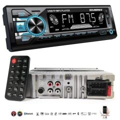SOUNDMAX SX-MX1289 Araç Oto Teyp 4X50 Watt BT Senkronizasyon 2XUSB TF AUX FM 7 Renk Ekranlı