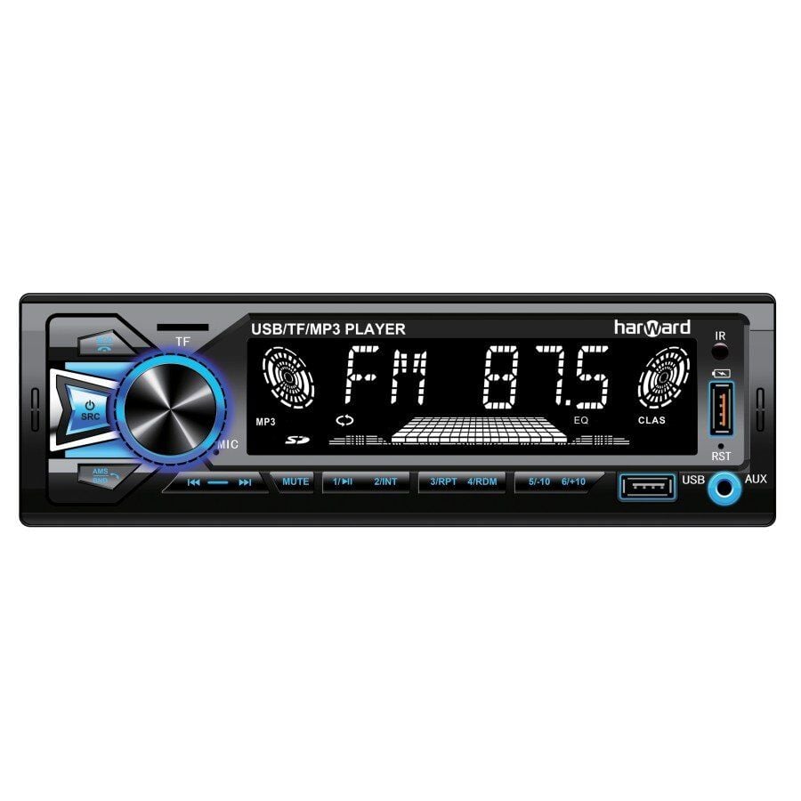 HARWARD HR-MX1225 Araç Oto Teyp 4X50 Watt BT Senkronizasyon 2XUSB TF AUX FM 7 Renk Ekranlı