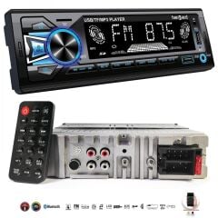 HARWARD HR-MX1225 Araç Oto Teyp 4X50 Watt BT Senkronizasyon 2XUSB TF AUX FM 7 Renk Ekranlı