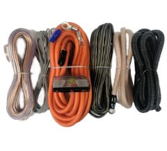 Boschmann 4 Ga Kalın Profesyonel Oto Amfi Tesisat Kablo Seti