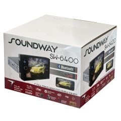 SOUNDWAY SW-6400 Araç Oto Double Teyp Single Dın 7 İnç 4X60W