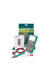 Proskit MT-1217 True RMS Dijital Multimetre | 1000V AC/DC, Kapasitans, Frekans ve Sıcaklık Ölçe