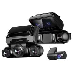 TWOGO GO-İX19 Araç İçi Kamerası 4 Kamera Panoramik App Bağlantısı Wifi Kayıt Cihazı 4K Gece Görüşlü