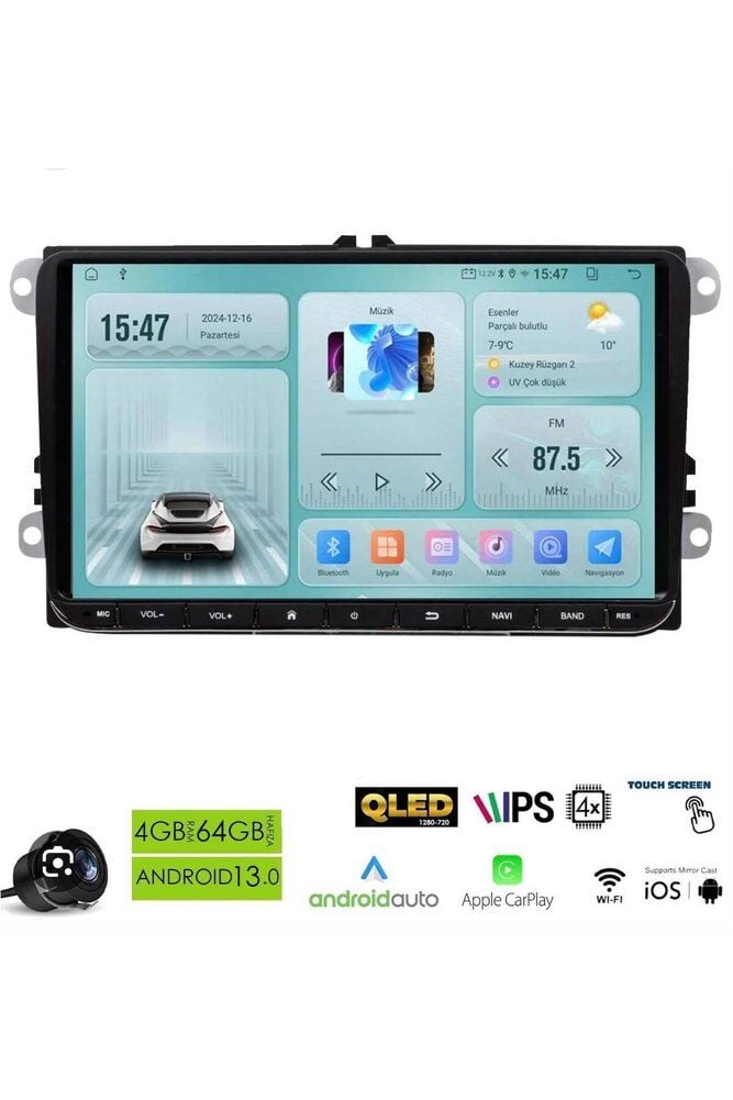 Newfron NF-Z9V3 9İNÇ VOLKSWAGEN 4+64GB ANDROİD MULTİMEDİA TEYP