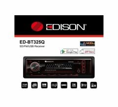 EDİSON ED-BT325Q Dsp Işlemcili 3 Amfi Çıkışlı 32 EQ Ayarı BT/USB/SD/AUX/FM Hızlı Şarj 4x50w Oto Teyp