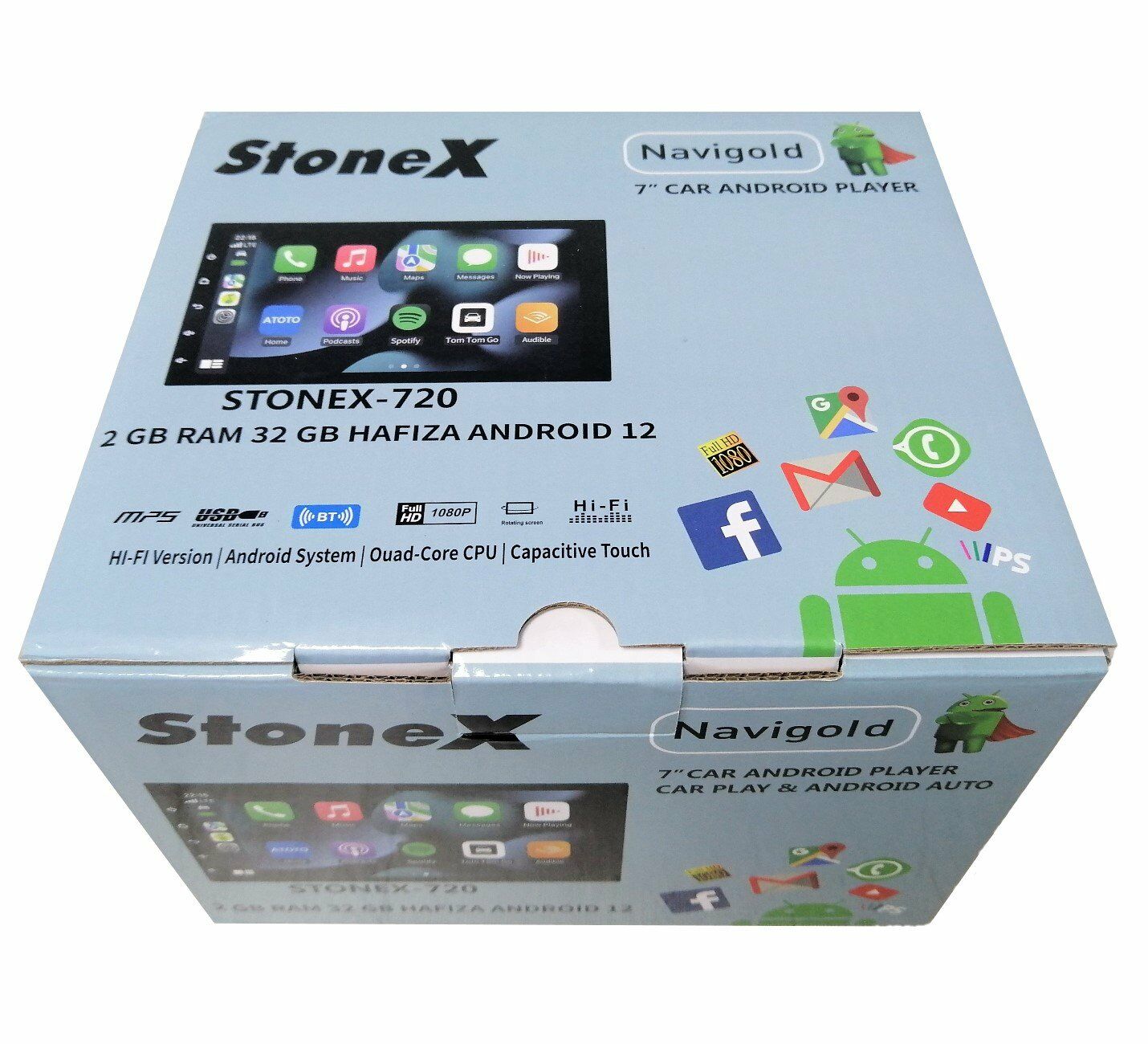 Navigold Stonex 720 2 Gb Ram 32 Gb Hafıza Car Play Android Double Bluetooth + Ledli Kamera