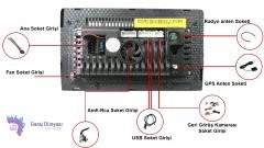 Garaj Dünyası Konfulon 2-32 GB 9 Inch Android Kapasitif Dokunmatik Ekran Soğutma Fanlı