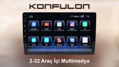 Garaj Dünyası Konfulon 2-32 GB 9 Inch Android Kapasitif Dokunmatik Ekran Soğutma Fanlı