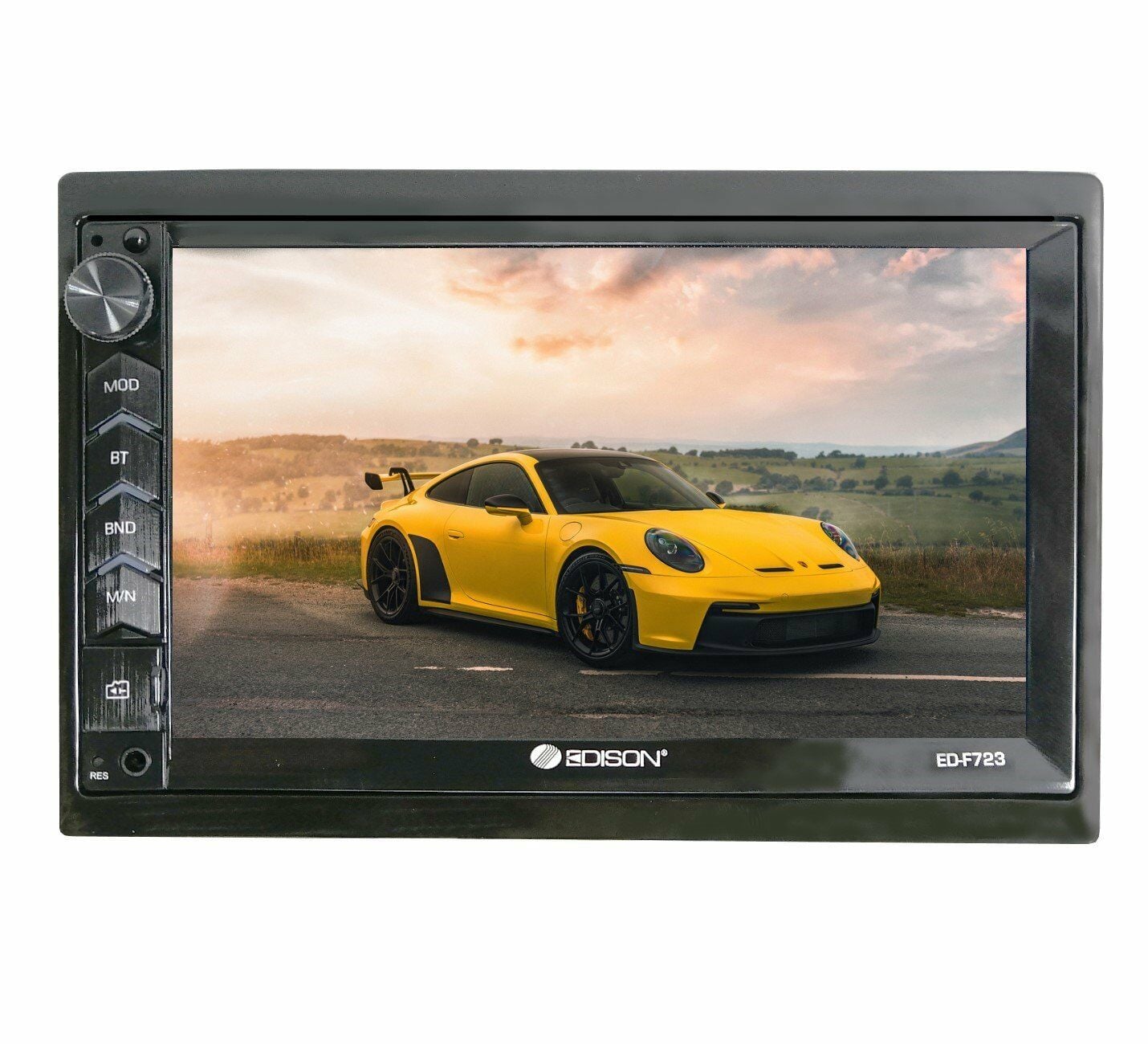 Edison ED-F723 Double Teyp 7 İnç/Carplay-Android Auto/Bluetooth USB SD/Ön-Arka Kamera Desteği/RCA