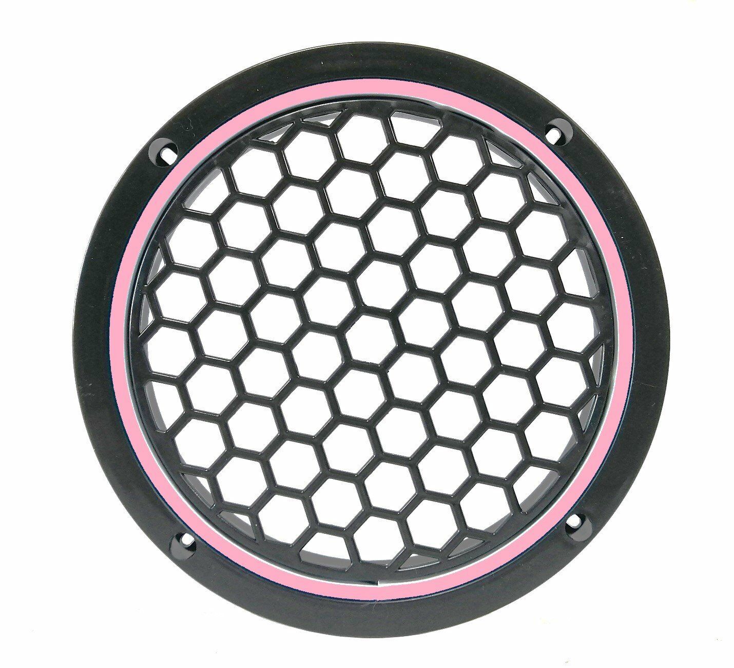 Garaj Dünyası Pembe Neon Ledli 20 Cm 2’li Hoparlör Kapağı