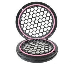 Garaj Dünyası Pembe Neon Ledli 20 Cm 2’li Hoparlör Kapağı