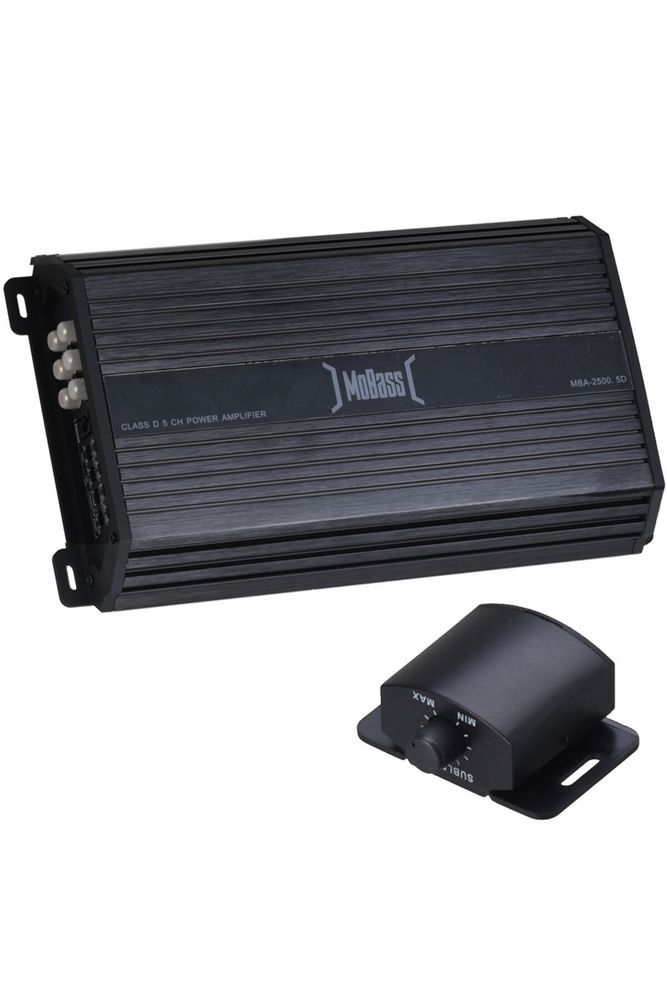 Profesyonel Seri 4X125W+350W RMS D Class 5 Kanal Bass Kontrrollü Oto Amfi MBA-2500.5D