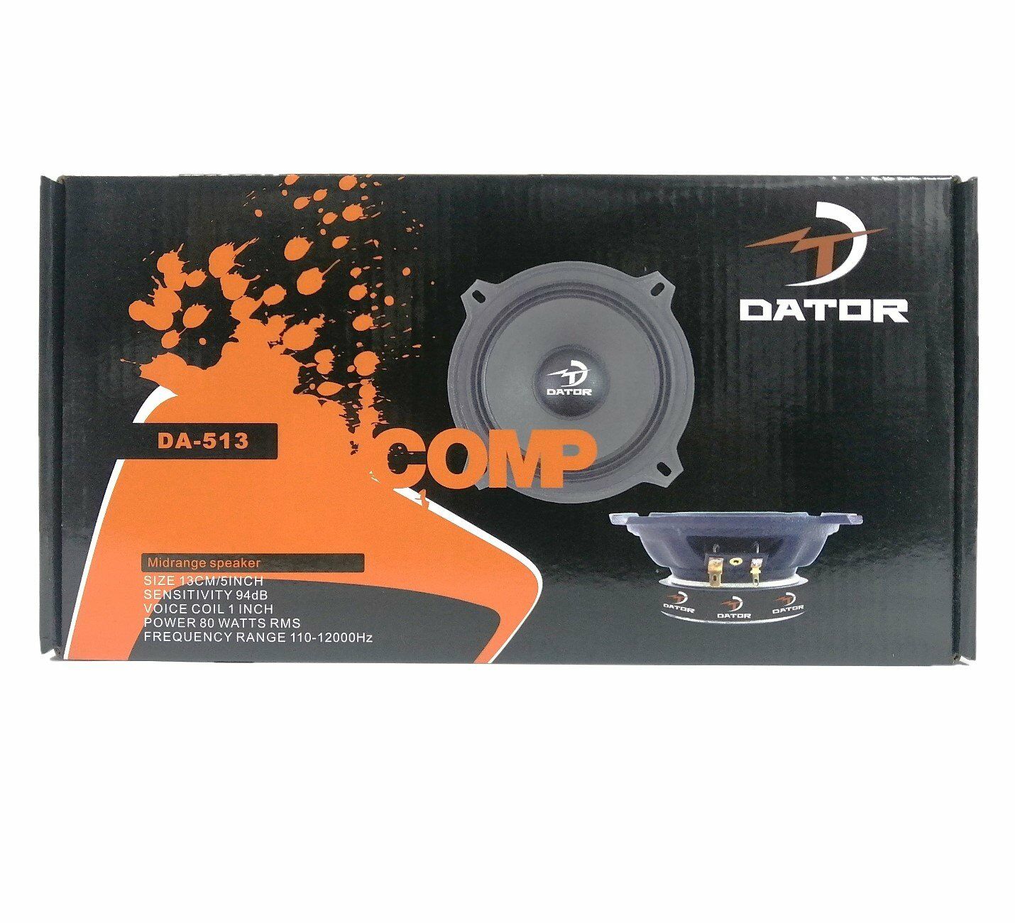 Garaj Dünyası Dator DA-513 13 Cm Yüksek Kalite Profesyoel Midrange 80W RMS 160W Maksimum Güç