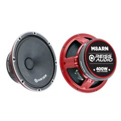 Reiss Audio RS-M8ARN 400W Maksimum Güç 200W RMS Metal Kapaklı 20 cm Oto Midrange Hoparlör
