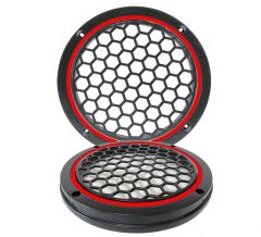 Garaj Dünyası Kırmızı Neon Ledli 16 Cm 2’li Hoparlör Kapağı