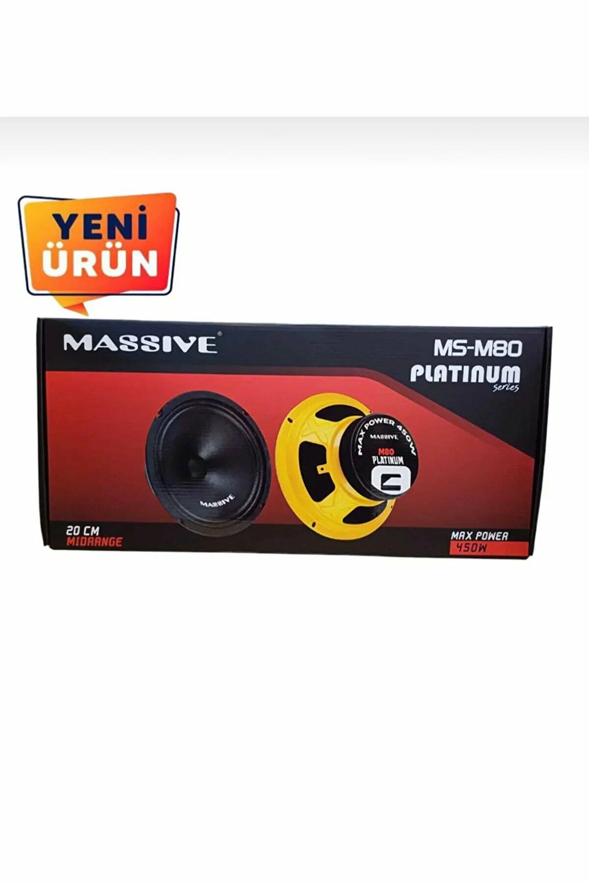 Massive MS-M80 Platinium Seri 20 Cm Midrange Hoparlör 175W RMS 450W Maksimum