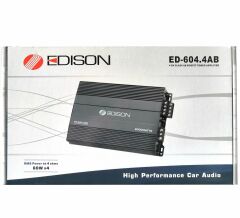 Garaj Dünyası Edison Ed 604.4AB Mosfet 4 Kanal Amfi 4*60W RMS 3000W Maksimum Güç