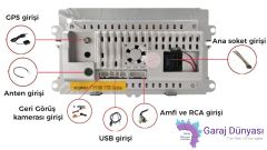 Konfulon 9 Inch Volkswagen Multimedya 2-32 GB Android Kapasitif Dokunmatik Ekran Soğutma Fanlı