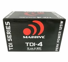 Massive MS-TDI4 10Cm 2 Yollu Komponent 125W Maksimum Güç + 60W Rms