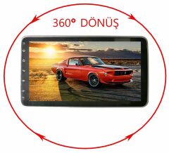 Twogo GO-İ4 10.1 Inch 4GBX64GB 360* Dönen Full HD GPS MirrorLink Wifi BT Dokunmatik Android Monitör