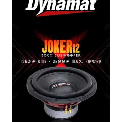Dynamat JOKER-12 30 Cm Oto Subwoofer 1250 Rms 2500 Watt Maksimum