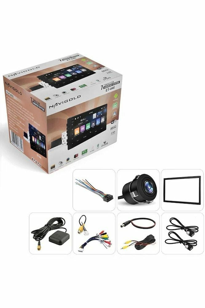 Et-446 Android 12 Multimedia 7 Inch Tek Din Double Teyp Netflix Carplay Clasking