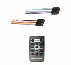 Megavox Oto Teyp DSP Bluetooth 4X60W + 63 Ses Seviyeli Kumandalı Mg X700 DSP Model APP Kontrol