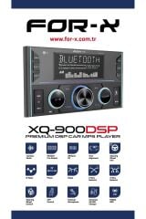 For-X Double Teyp – For-X XQ-900DSP – 8 Kanal 4 Amfi Çıkışlı Tesisat Teybi BT/USB/4*60W/App Kontrol