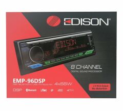 Edison EMP 96 DSP Oto Teyp  4 Anfi Çıkışlı DSP İşlemcili Telefon Kontrollü USB/BT /AUX/48 Band EQ