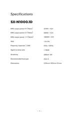 Soundmax SX-N1000.1D Mono Amfi 1 Ohm 1000W Rms 4 Ohm 370W Rms  Bas Kontrol Aparatlı