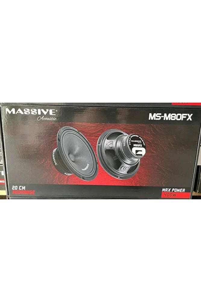 MASSİVE MS-M80FX 20 CM MİDRANGE 400 WATT MAXİMUM POWER 150 WATT RMS POWER ÇİFT FİYATIDIR.